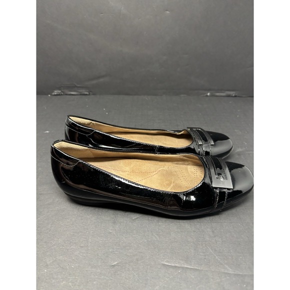 Clarks Artisan Women's Patent Leather Shoe Black Size 7 Wide‎ - Picture 4 of 8